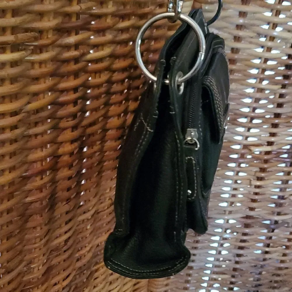 Tignanello Black Leather Purse